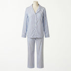 Pijama Blue Stripes - conjunto manga larga blusa y pantalón