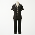 Pijama Classic Noir - conjunto blusa manga corta y pantalón largo