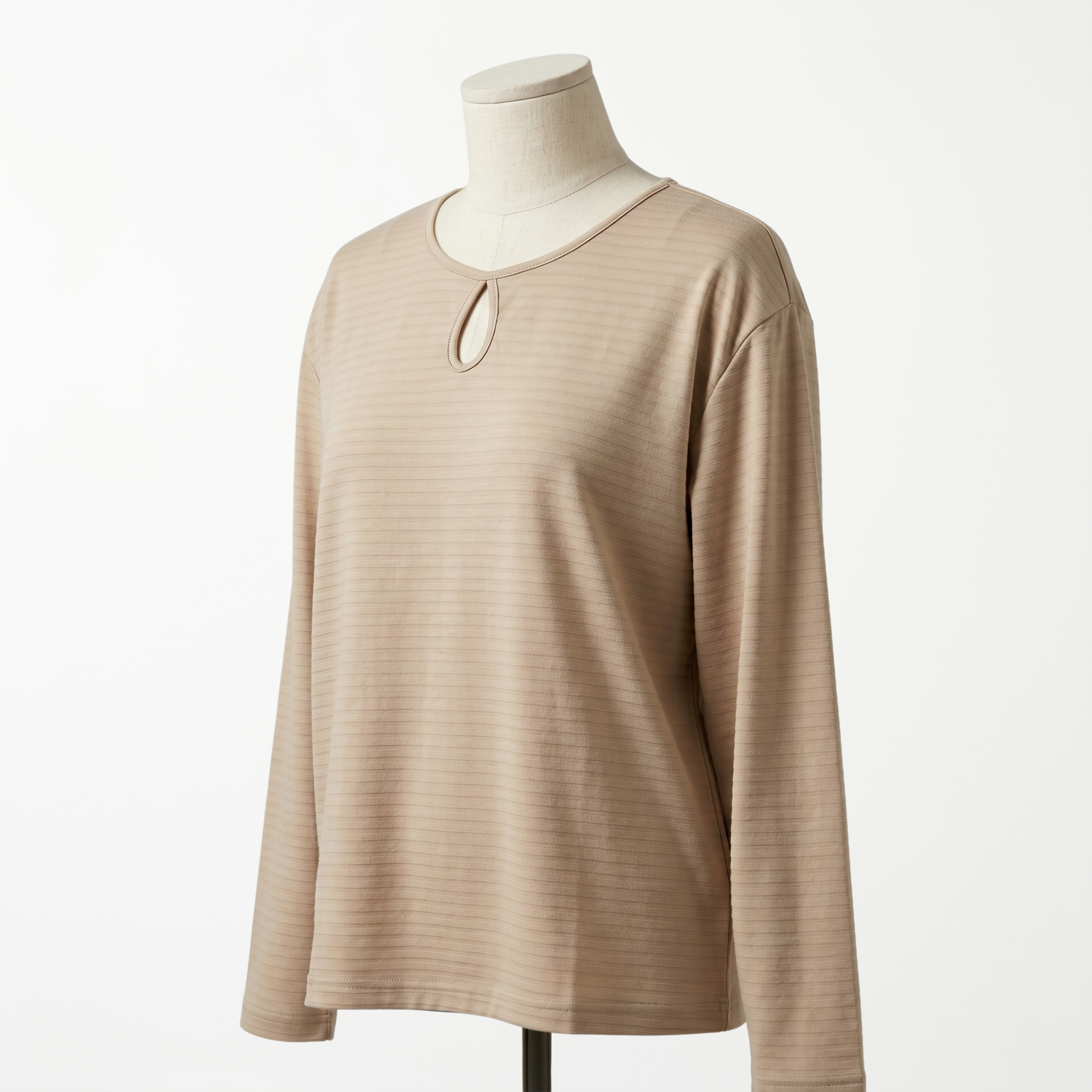 Pijama Ivory Bloom - blusa manga larga vista frontal