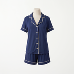 Pijama Midnight Blue - conjunto blusa manga corta y short