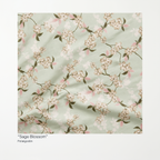 Bata Sage Blossom - detalle del estampado floral