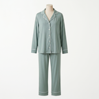 Pijama Verde Aqua - conjunto blusa manga larga y pantalón largo