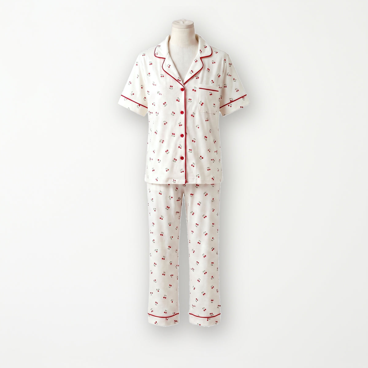 Pijama Cherry - conjunto manga corta, blusa y pantalón