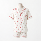 Pijama Cherry Short - conjunto blusa manga corta y short con estampado de cerezas